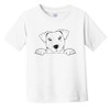 Jack Russell Terrier Dog Breed Drawing Cute Infant Toddler T-Shirt,