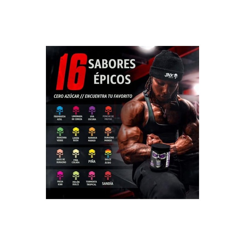 JNX SPORTS The Curse Pre Workout Powder for Men Women,