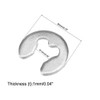 sourcing map 4mm External Circlip C-Clip Retaining Shaft Snap Rings