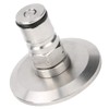 Gas Lock Post Adapter 1.5in Clamp to Ball Connector Brewing