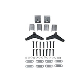 Tandem Axle Hanger Kit for 1-3/4" Wide Double-Eye Springs Includes 7-3/4" Curved Equalizers, Hangers, Shackles & Bolts