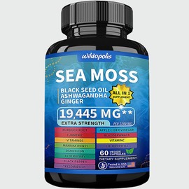 Dynamic Vitality Bundle - Wildopolis Sea Moss & Shilajit Supplements - All-in-One Multivitamin ealth Dietary Supplement Combo with - Specification: Sea Moss