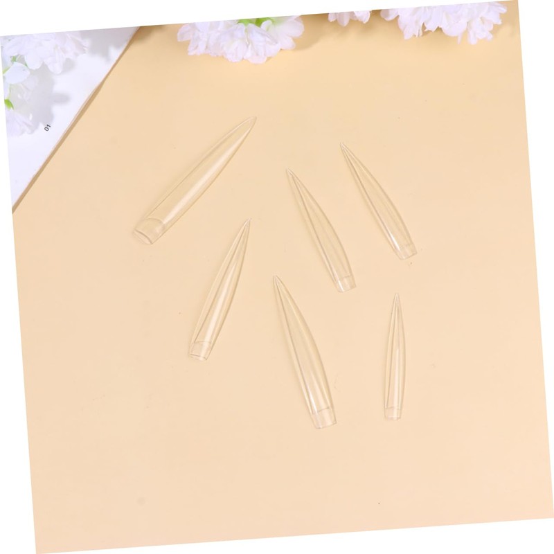 Healeved 12 Styles Long Fake Nails Strong Artificial Nails Extension