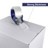 BOMEI PACK Packing Tape with Blue Dispenser Clear Packaging Tape