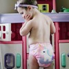 babygoal Reusable Cloth Diapers for Girls, Adjustable Washable Nappy 6pcs+