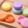 MUNSKT 6PCS Macaron Travel Pots, 10ml Mini Cosmetic Jars, Reusable