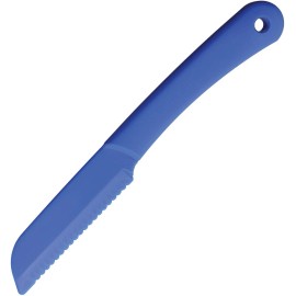 Ontario Utilty Blue Plastic Serrated Sheepsfoot Fixed Blade Knife 3605