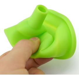 daycount 3pcs Mini Gel de silicona Embudo plegable Hopper Utensilios de cocina plegable, Multi colores, Rojo, 1