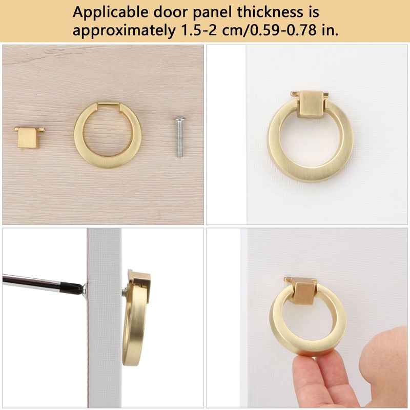 Brosay Drop Ring Drawer Pulls Antique Round Cabinet Ring Pulls