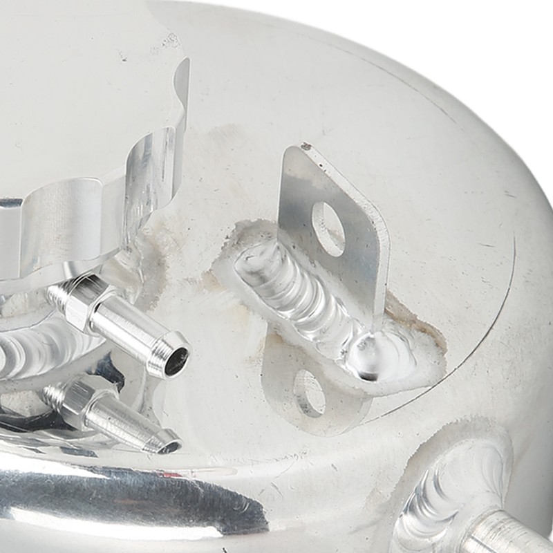 Radiator Coolant Expansion Water Tank Aluminium Alloy Polished Replacement for