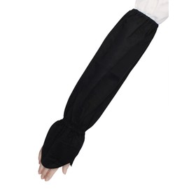 Otafuku Glove Arm Cover with Gauntlet [100% Cotton, Approx. 16.5 inches (42 cm)] N-890 Black