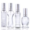 H&D 4 Stück Vintage nachfüllbare Parfümflaschen Glas Leere Sprühflasche Hochzeit