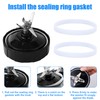 BOXOB 5pcs Rubber Gaskets Replacement Seals for Ninja Blenders, 3.74in