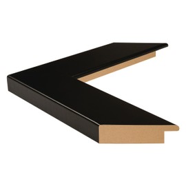 wallsthatspeak 18x24 Black Picture Frame for Posters Puzzles or Artwork, 2-Inch Wide Border Moulding Photo Frames