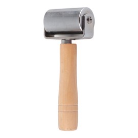 DIY Leather Handwork Smoother 35mm Leather Roller Tool Leathercraft Edge Creaser(Medium)
