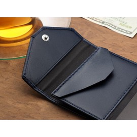 pularys Mini Wallet RAVEN - Multifunckion Credit Card Case - Italian Leather - RFID blocking - Size: 6.5 x 10 x 2.5 cm - Space for up to 7 Cards - Classic Design