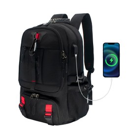 CLEROLR Travel Laptop Backpack, Extra Large Backpack with USB Charging Port, Anti-Theft Business Work Bag Airline Approved, College Laptop Backpack Fits 17 Inch Laptops for Men/Women