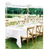 8 Pack Rectangle Tablecloth 60 x 102 inch White Polyester