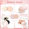 Pack of 12 Velour Face Powder Puff Round Powder Puff