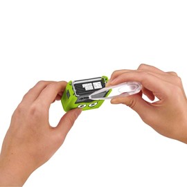 DIY MARKY - Customisable Stamp for Children | For Clothes and Children's Items | Includes Ink for up to 1000 Prints | Complete Set with Labels and Thermal Tape | (Green)