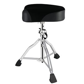 EASTROCK Drum Throne Drum Seat Height Adjustable,Padded Drum Stools Motorcycle Style Drum Chair with Anti-Slip Feet for Drummers,Adult
