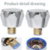 Crovakeu 2-pcs Faucet Knob Handles Replacement - Universal Hot/Cold Water