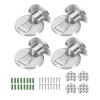 LOMETEB Tope Magnetico Acero Inoxidable Para Puertasimpermeable 4pcs