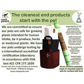 Root Pouch Boxer with Handles - 15 Gallon, Brown