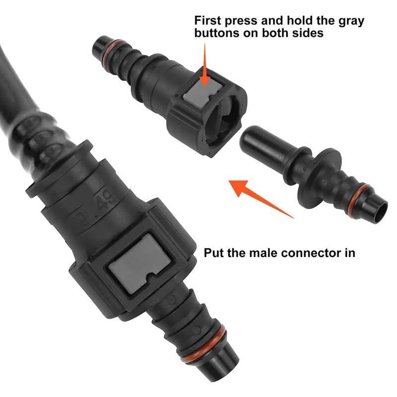 LUHOCIY Pack of 6 Connection for Fuel Line, Quick Coupling