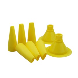 YPBEW 8 Pieces/set Sausage Caulking Tips 4-10mm Cone Trowel Nozzles Nozzle For Sausage And Bulk Guns Sausage