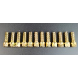 RSRacing BB Chevy Header Bolts 396-454 Exhaust Grade5 Steel 6 Point 3/8"-16 x 1" 12pcs