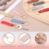 40 Pcs PU Leather Keychain Blanks Bulk Laser Engraving Keychain