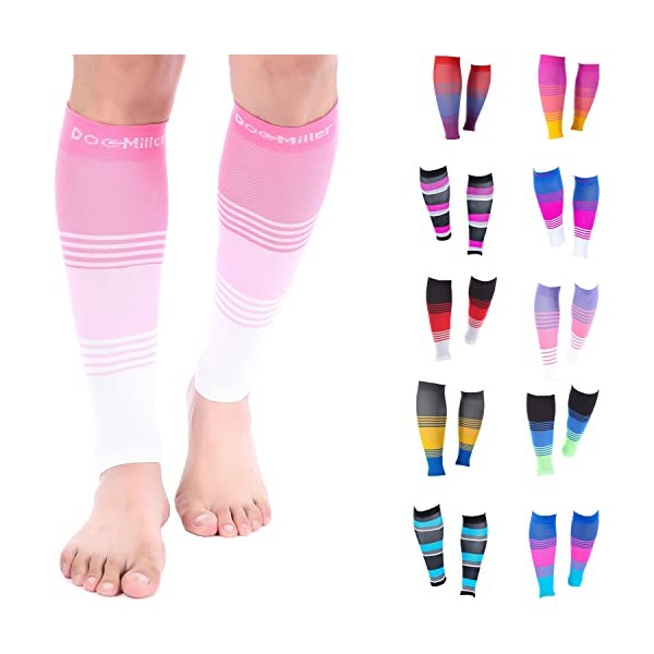 Doc Miller Calf Compression Sleeve Men and Women 20-30 mmHg,