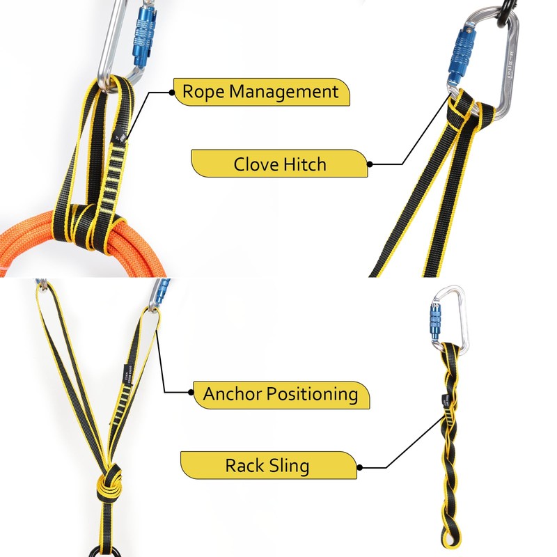 KLYTORX 18mm Nylon Climbing Sling Runner 23KN CE2008/EN566 Certified -