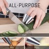 4 Pieces Stainless Steel Finger Guard Cover Kitchen Cutting Safety