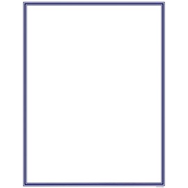 Great Papers! Navy Border Letterhead, 8.5"x11", 80 Count (2014024)