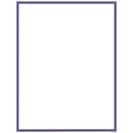 Great Papers! Navy Border Letterhead, 8.5"x11", 80 Count (2014024)
