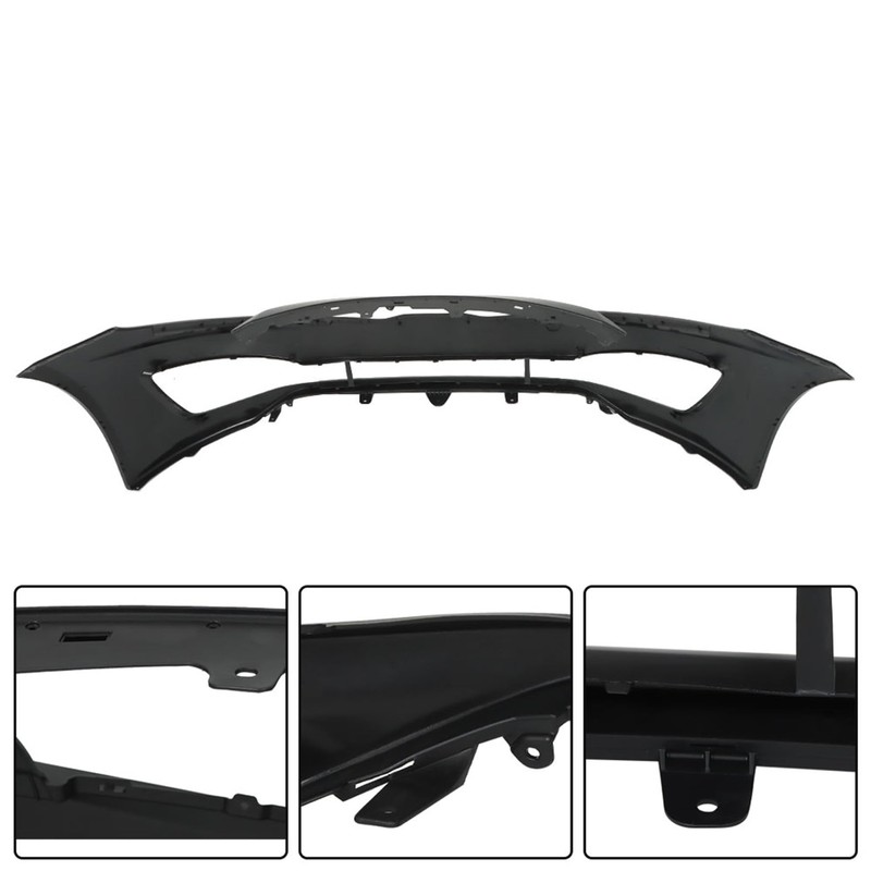 GXYWADY Front Bumper Cover Fascia Without Sensor Holes Replacement for