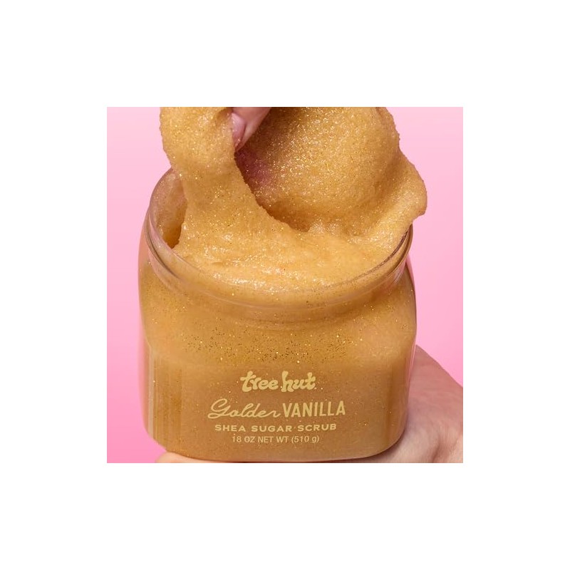 Tree Hut Golden Vanilla - Exfoliante de azcar de karit,