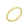 Modern Contemporary Rings Stackable 14k Yellow Gold Gear Cut Mid