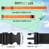 Milifox Luggage Straps for Suitcases, 76" Suitcase Strap, 4 Pack