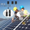 Solar MC4 4 Pairs Black Waterproof Connector Set with Mounting
