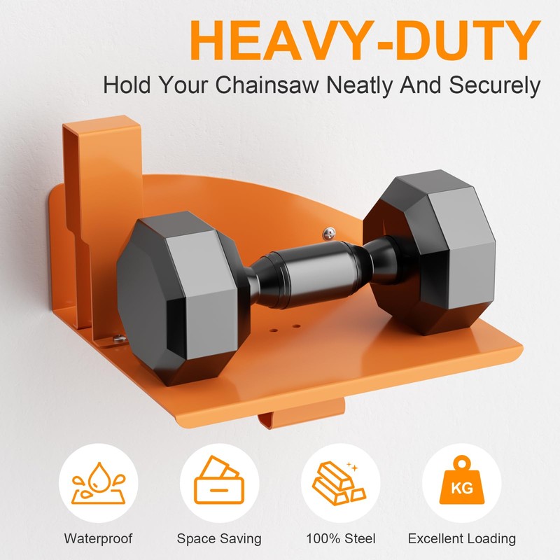 FLEXI RODS Chainsaw Holder, Chainsaw Wall Mount for Stihl MS250,