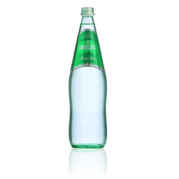 Smeraldina - Still (Non Sparkling) Artesian Water - 1 Liter (6 Glass Bottles)