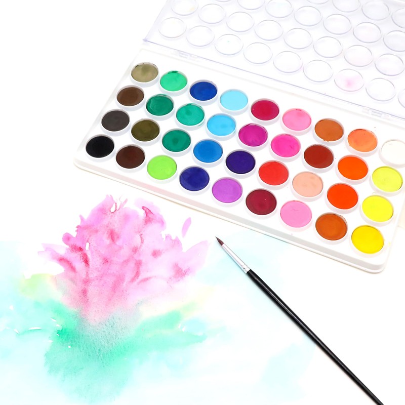 Artist's Loft 36 Color Watercolor Pan Set with Natural Hair