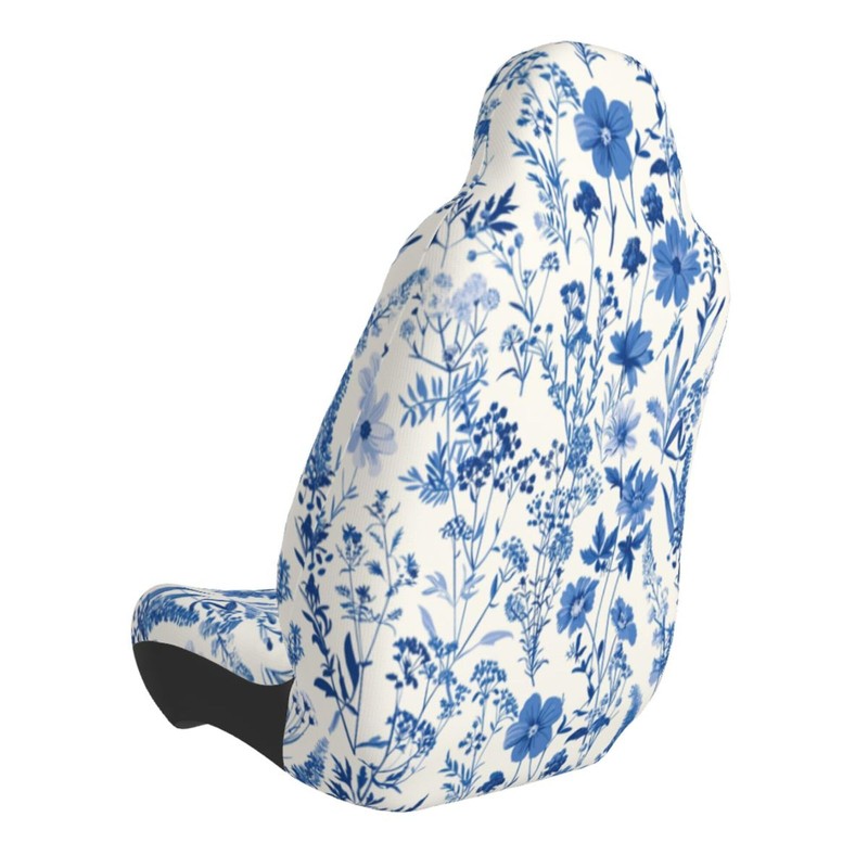 BzcjLyhbZ Blue Floral Car Seat Covers, Automotive Comfort for Most