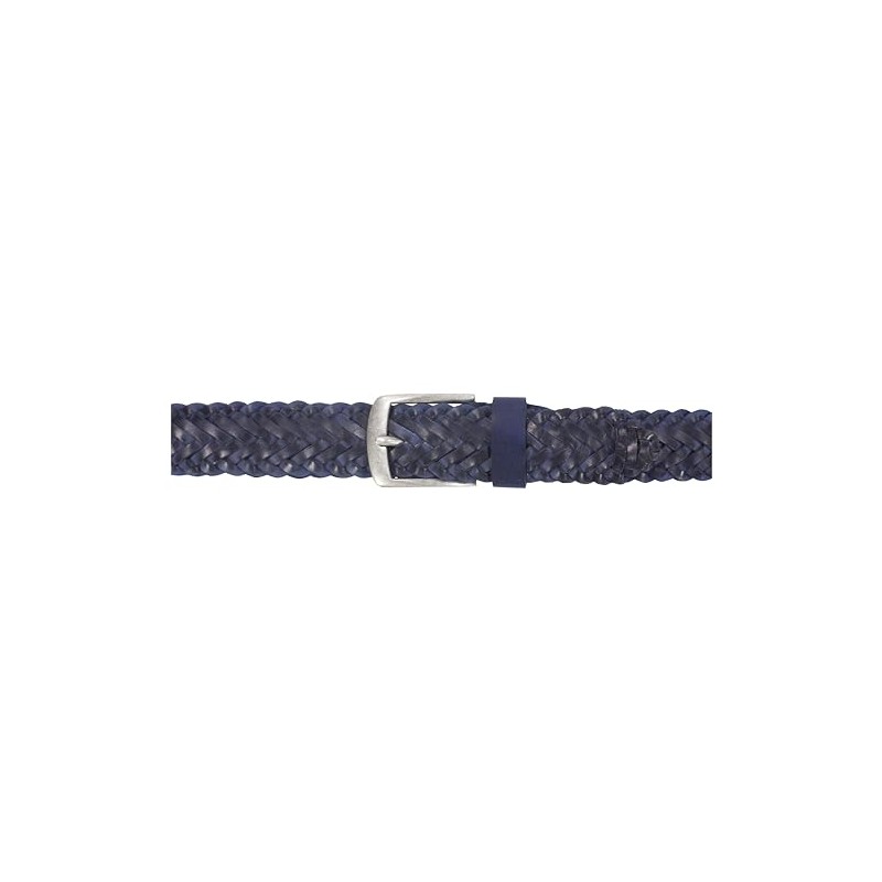 SCAMODA Braided belt made of 100% full leather for men