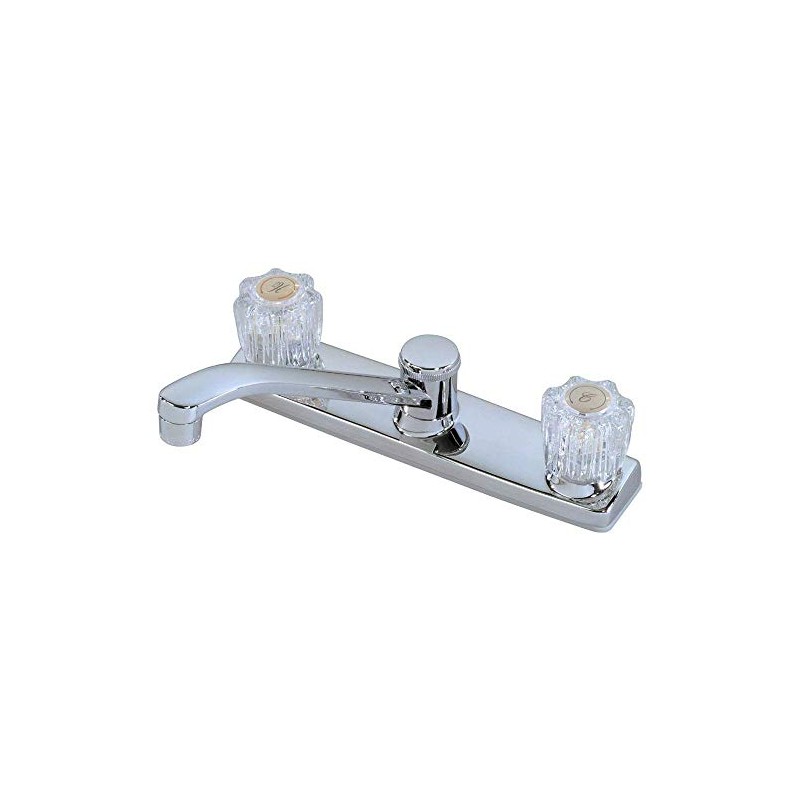 Homewerks 10-K82WNCH1B-Z Two Handle Kitchen Faucet, Chrome