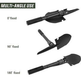 Survival Foldable Shovel Spade Outdoor Garden Camping Hiking Compass Pick Backpacking Fishing