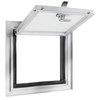 RecPro RV Square Baggage Door | Diamond Surface Plate |